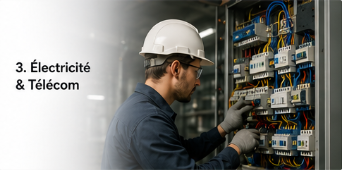 Électricien au travail