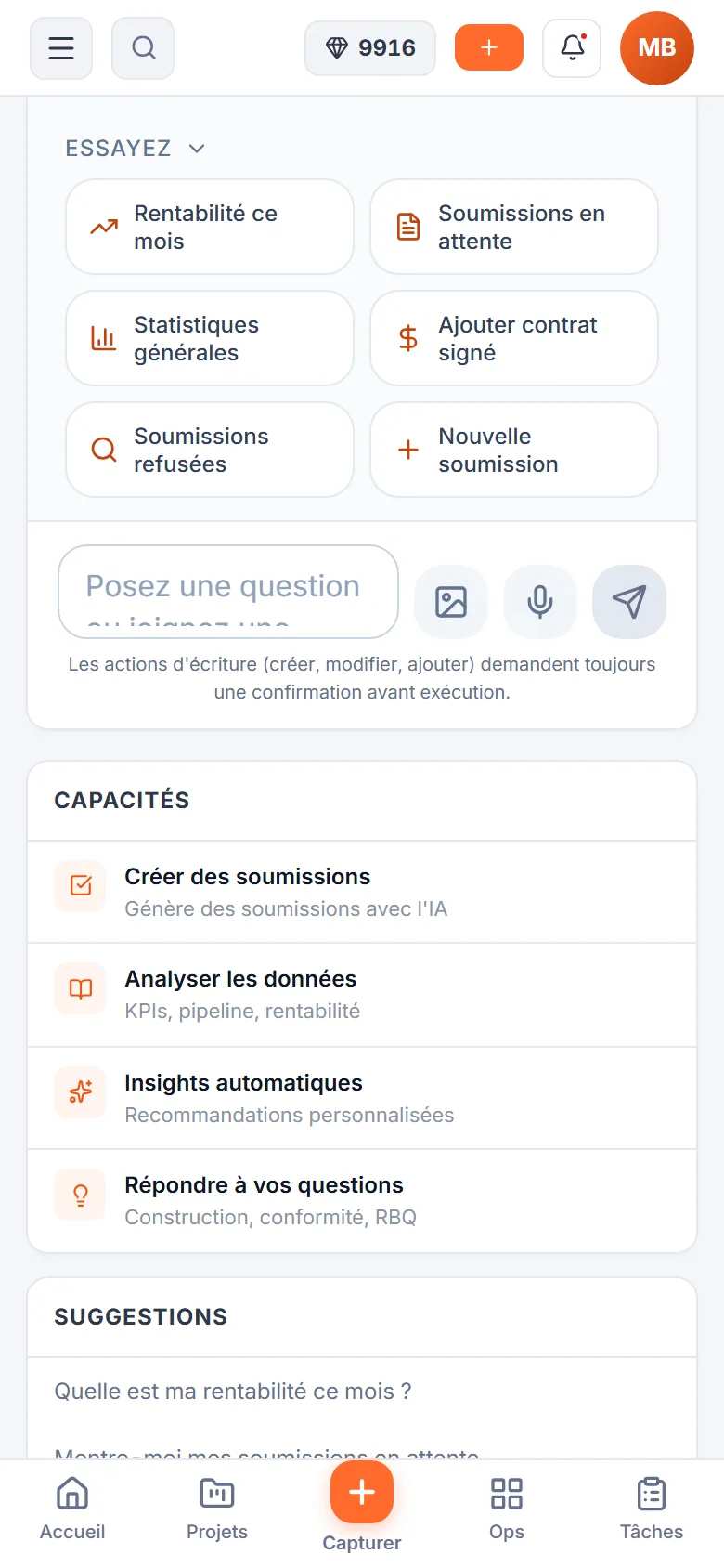 SubmitX AI assistant on a phone